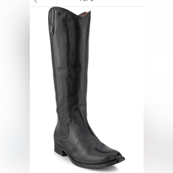 Frye Shoes - NIB Frye Marissa Medallion Inside Zip Tall Black Leather Riding Boot - Size 9